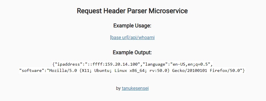 Header Parser API